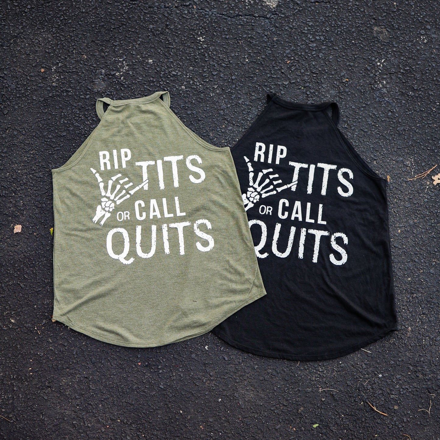 Rip Tits or Call It Quits Ladies Tank Top