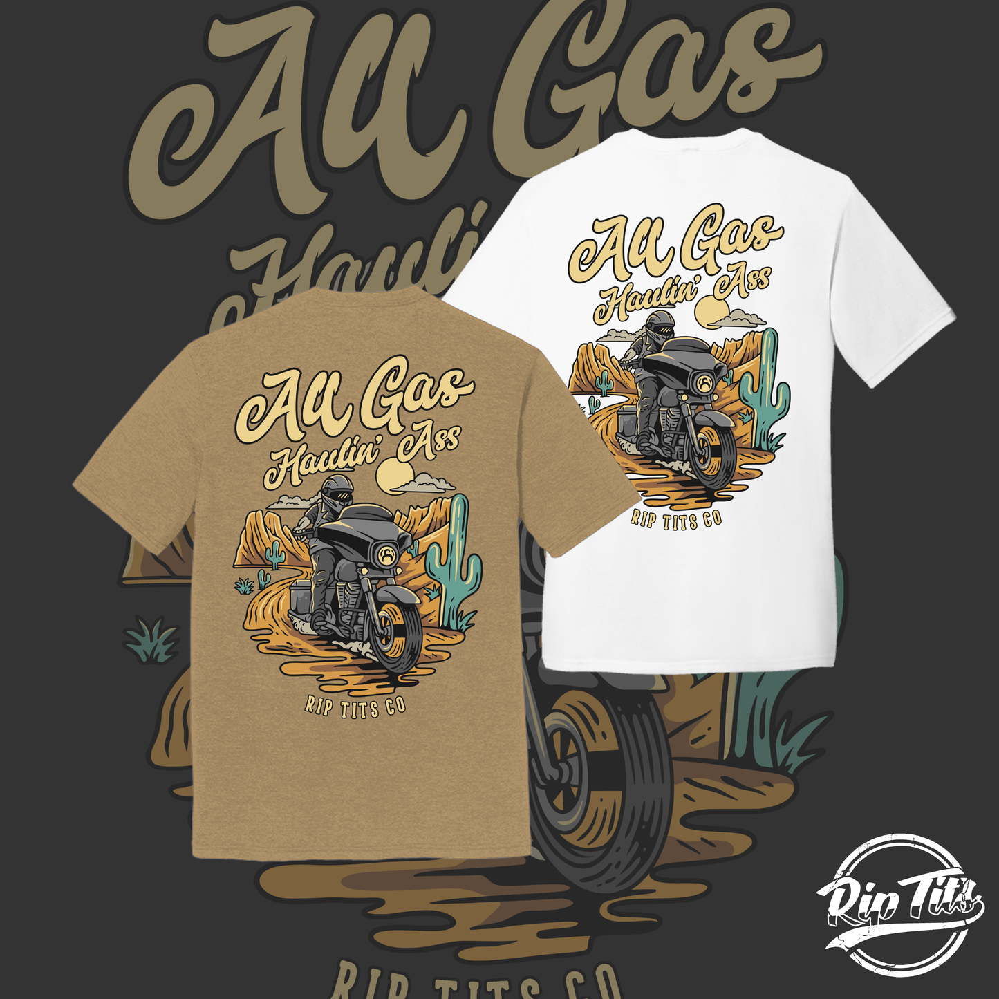 All Gas Haulin' Ass Street Glide T-shirt