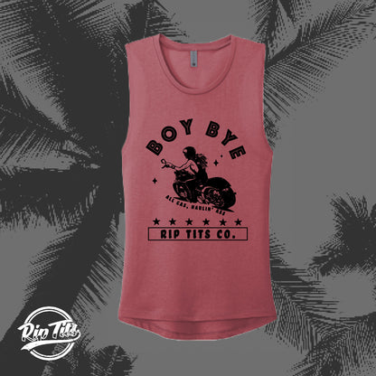 Boy Bye Women's Biker Tank Top