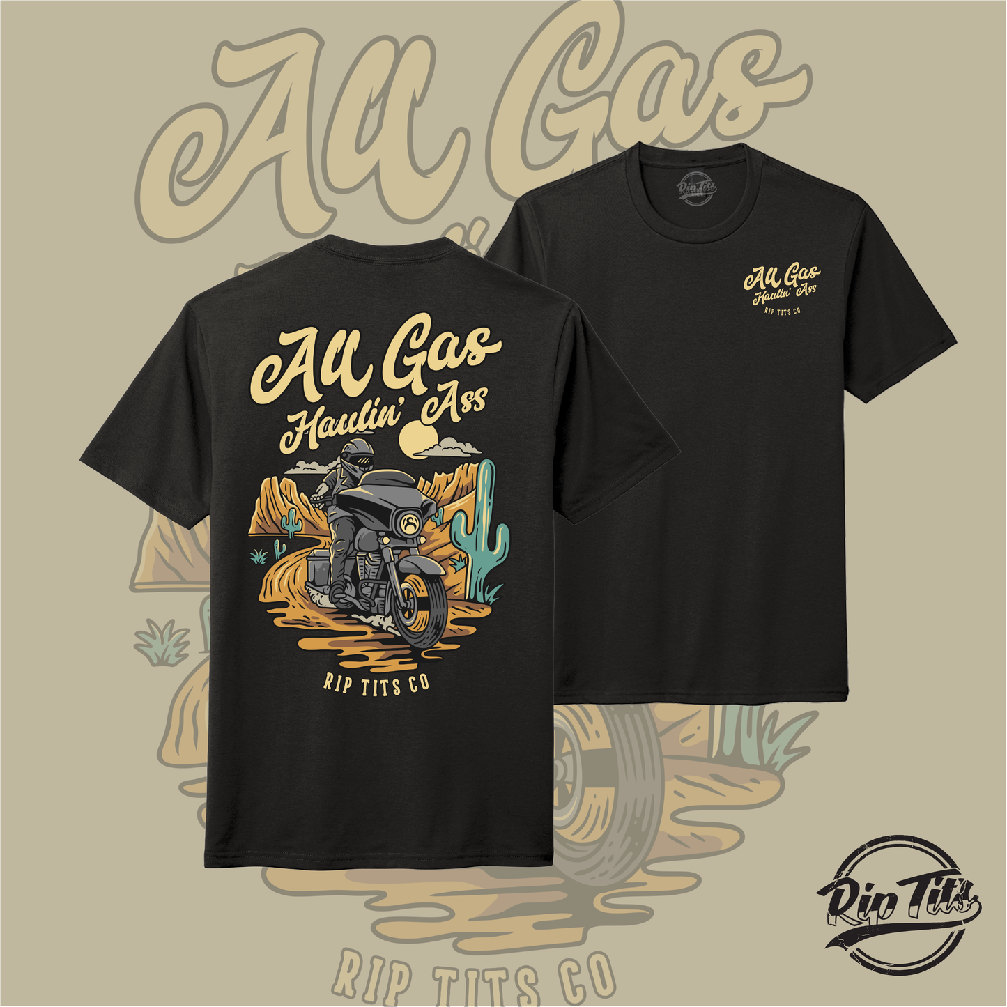 All Gas Haulin' Ass Street Glide T-shirt