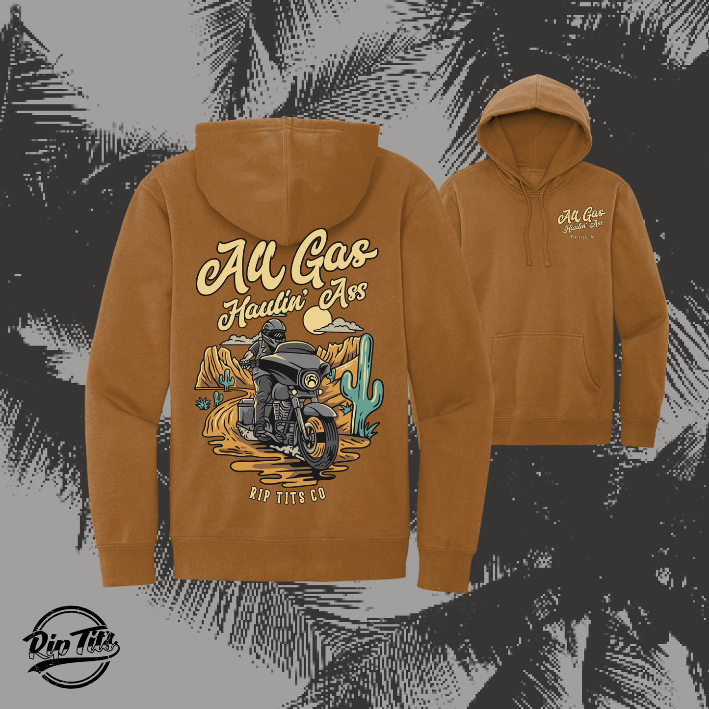 All Gas Haulin' Ass Street Glide Hoodie