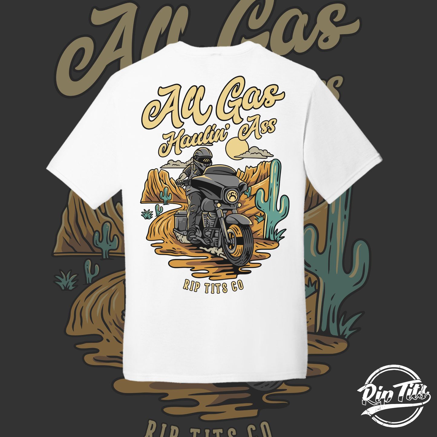 All Gas Haulin' Ass Street Glide T-shirt