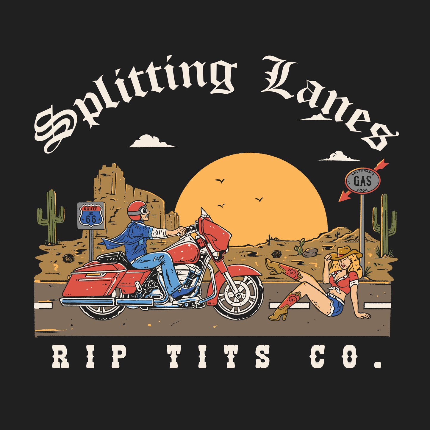 Splitting Lanes Mens T-shirt