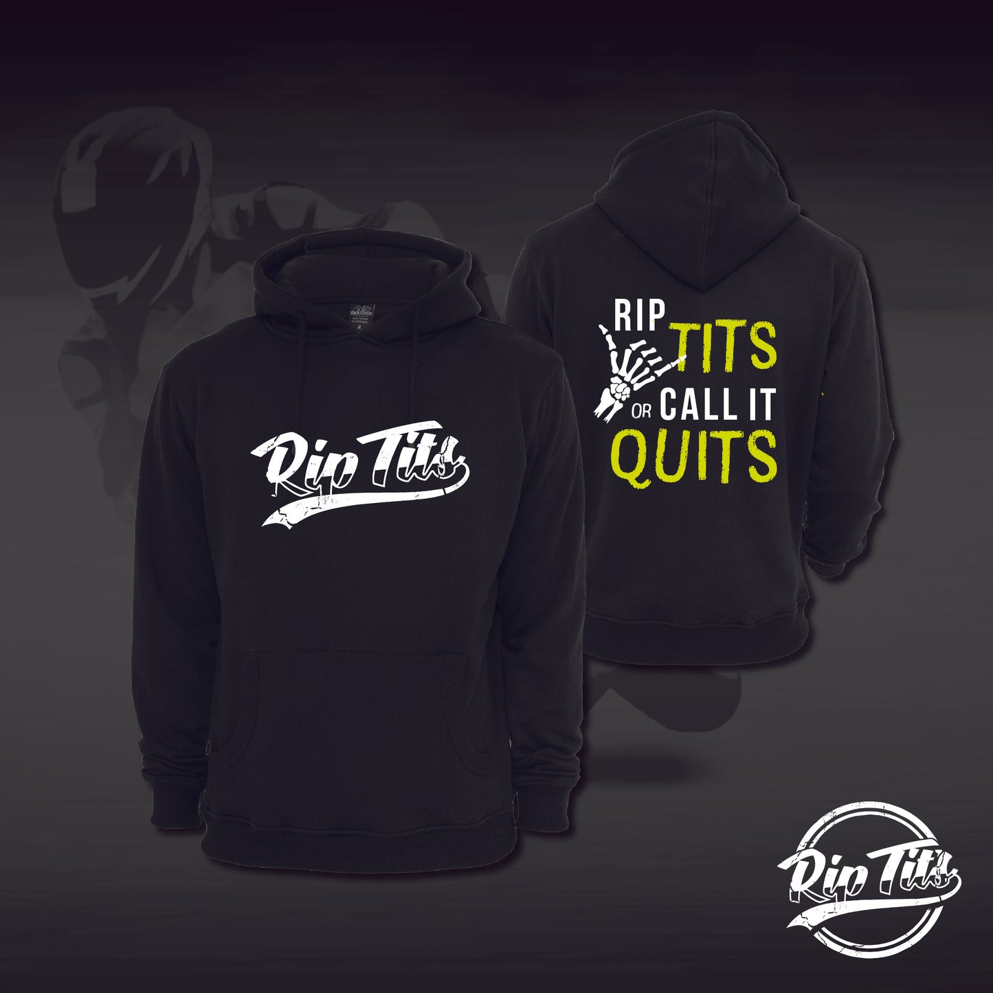 Mens Rip Tits sweatshirt. Mens motorcycle, motocross, race car, motorsports sweatshirt.